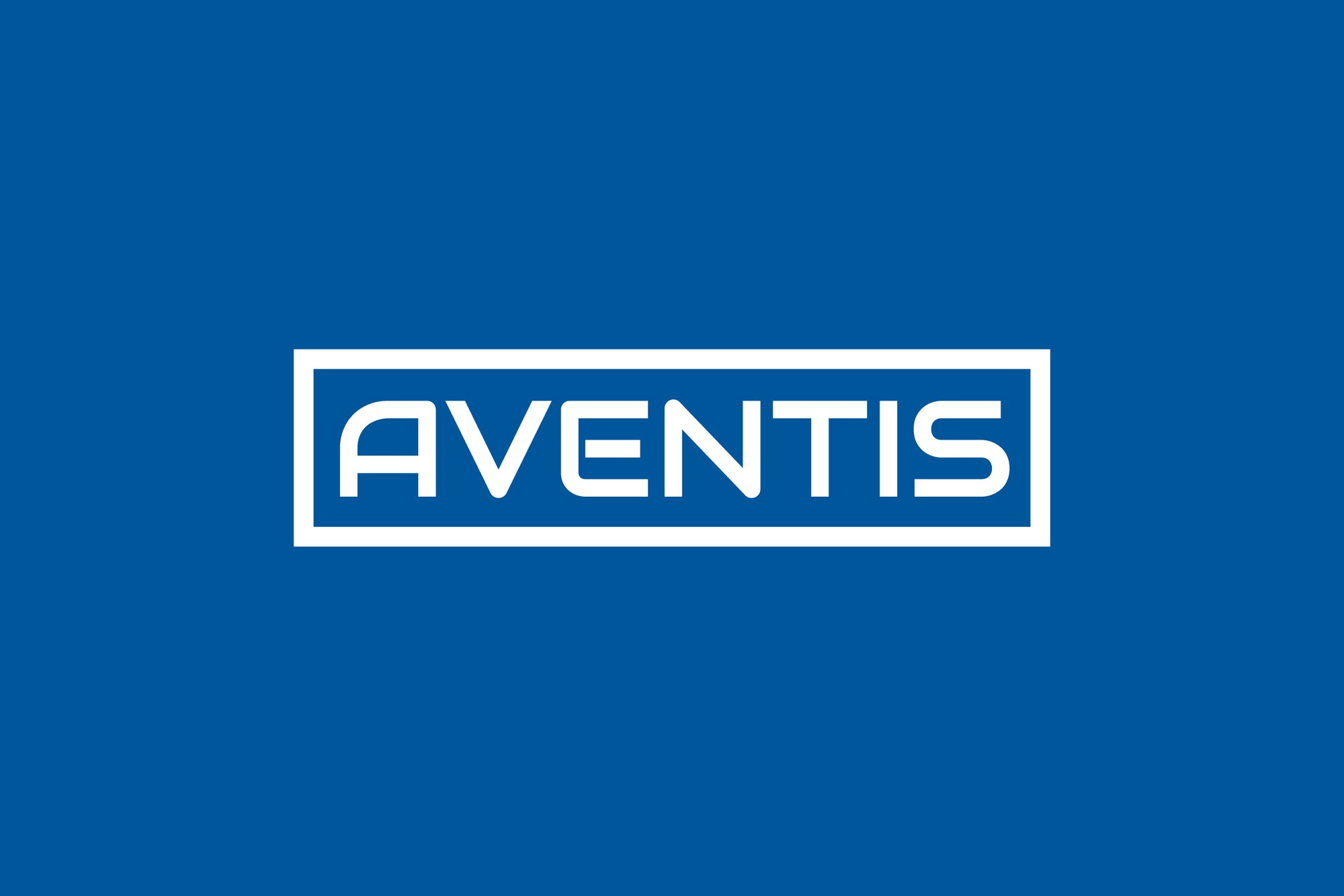 Aventis White Just Box Blue Background